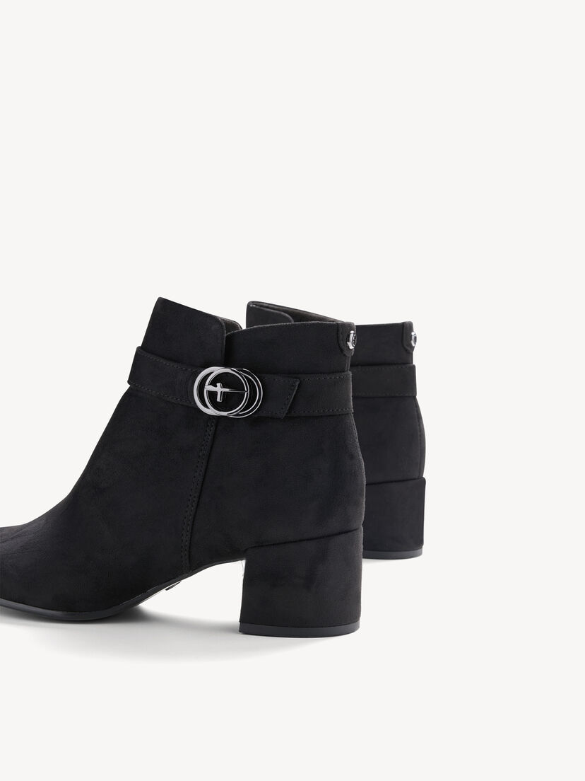 Enkellaarsje - zwart, BLACK, hi-res