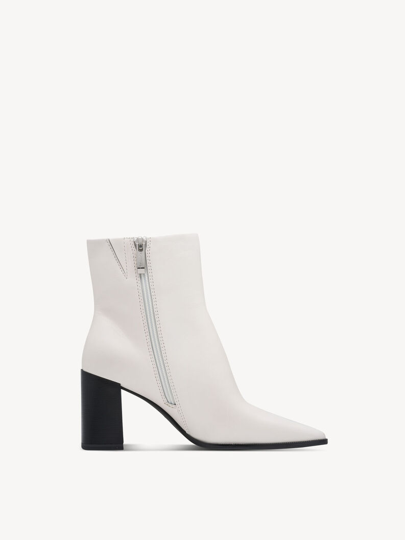 Lederstiefelette - wei&szlig;, OFFWHITE, hi-res