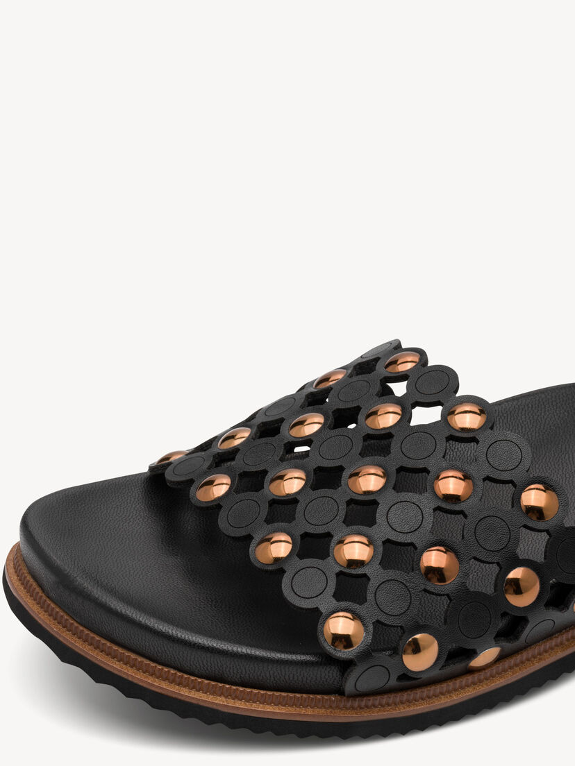 Slipper - zwart, BLACK, hi-res