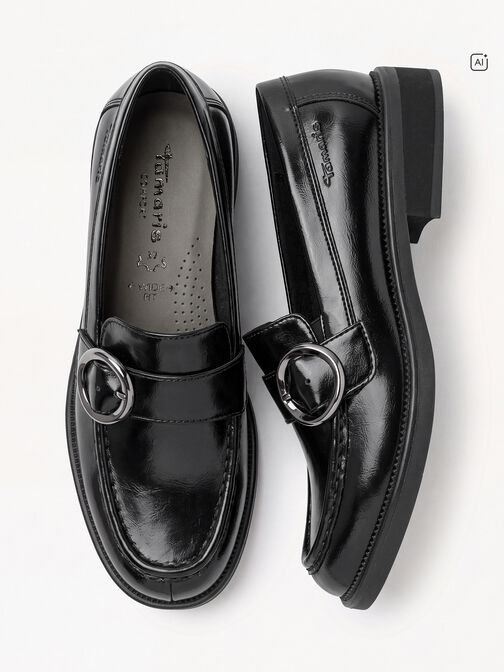 Slipper, BLACK PATENT, hi-res