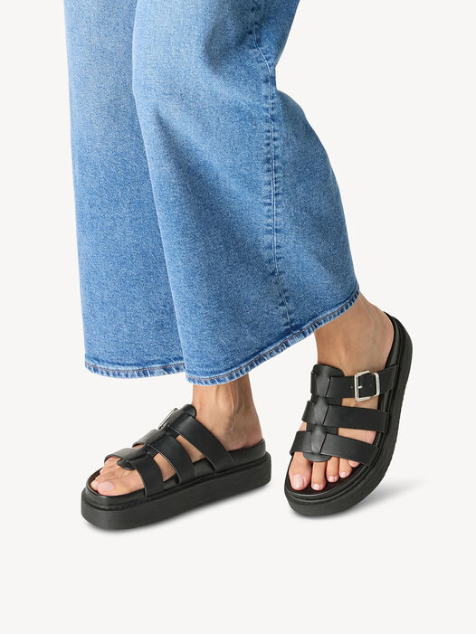 Slipper, BLACK, hi-res