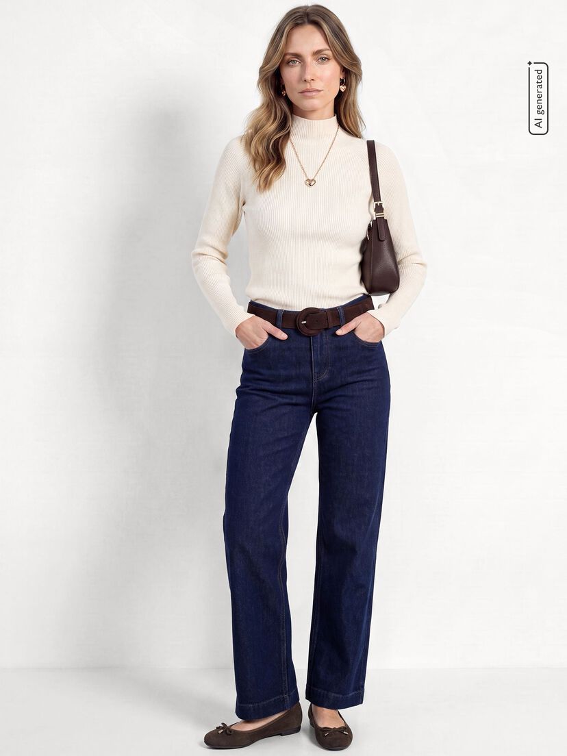 Leren Ballerina - bruin, MOCCA SUEDE, hi-res
