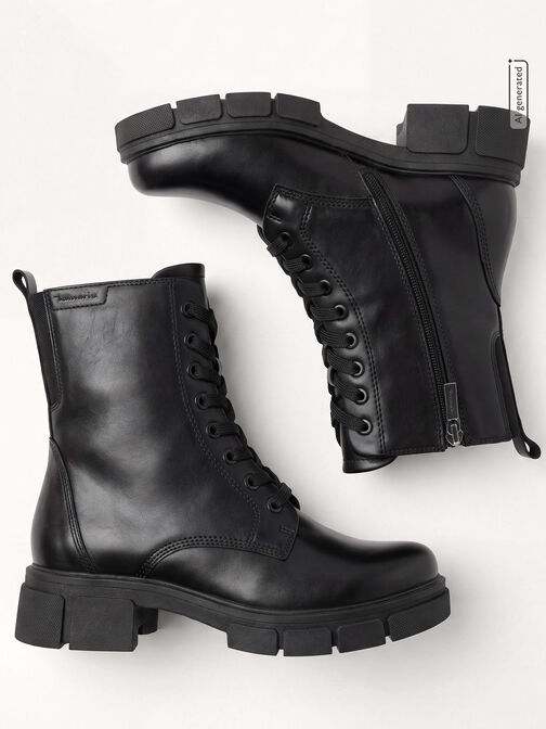 Bootie, BLACK NAPPA, hi-res
