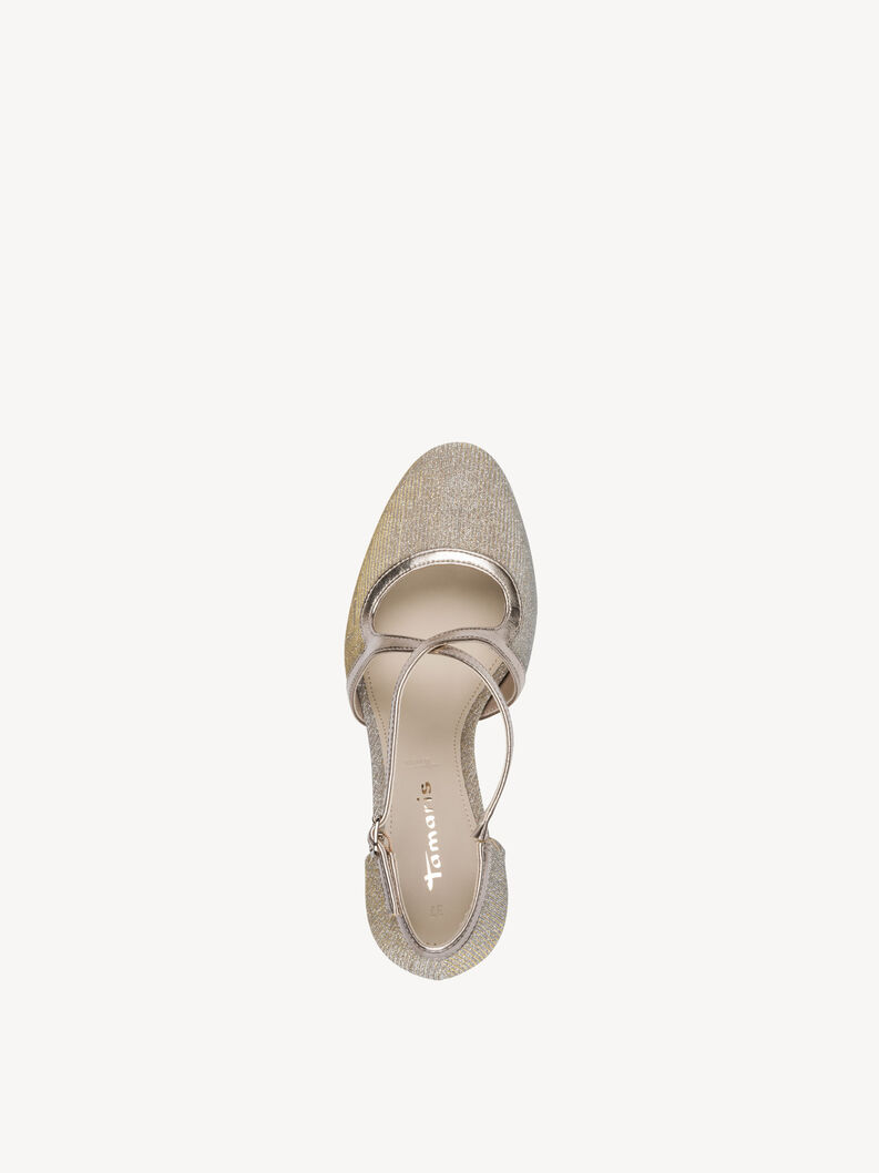 Pumps - metallic, LT.GOLD GLAM, hi-res