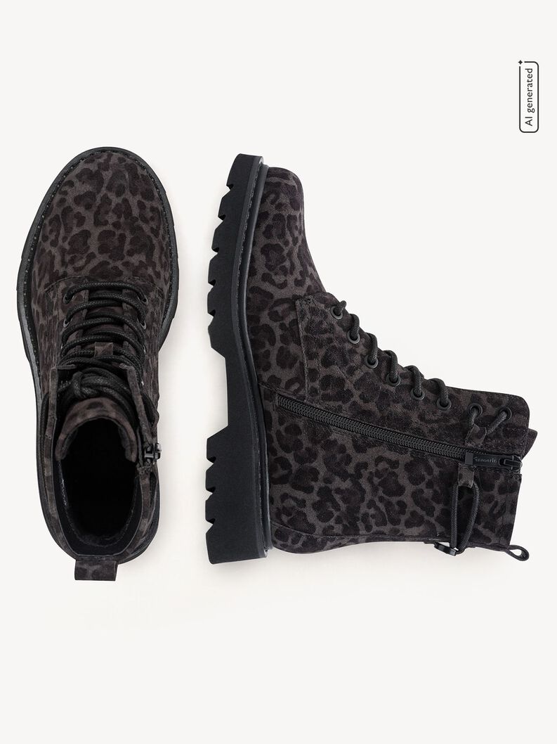 Stiefelette - grau, GREY LEOPARD, hi-res