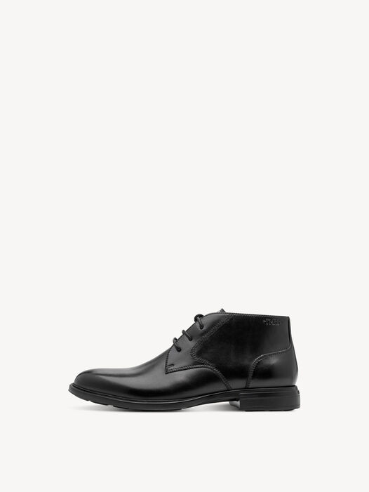 Enkellaarsje, BLACK LEATHER, hi-res
