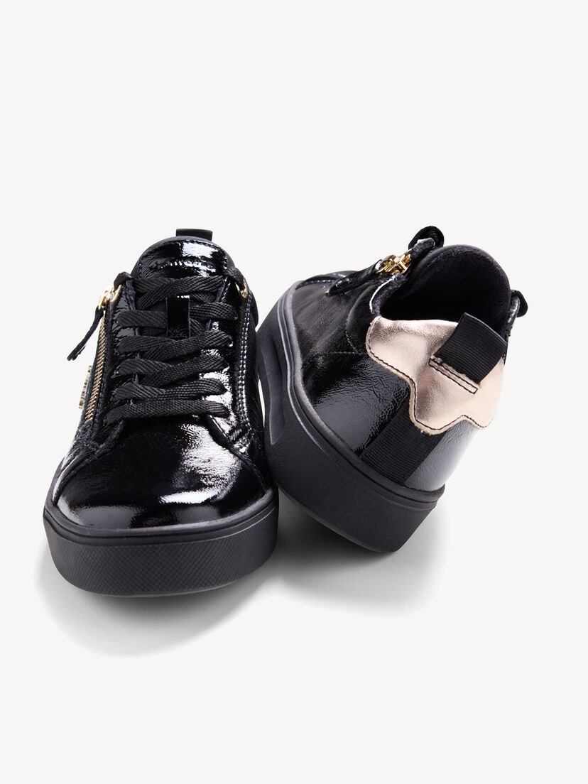 Sneaker - zwart, BLACK PATENT, hi-res