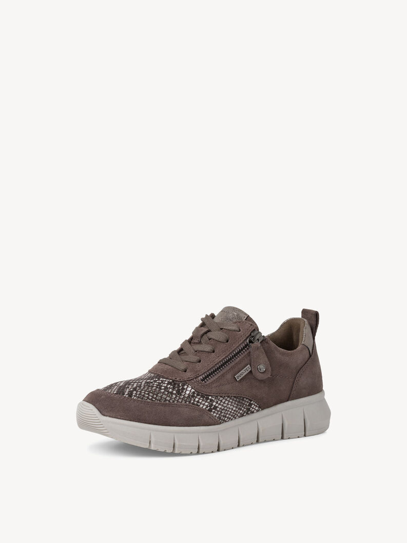 Leather Sneaker - grey, ANTRACIT/SNAKE, hi-res