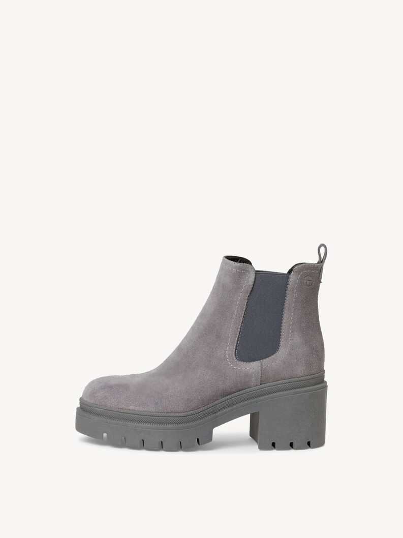 Leather Chelsea boot - grey, GREY, hi-res
