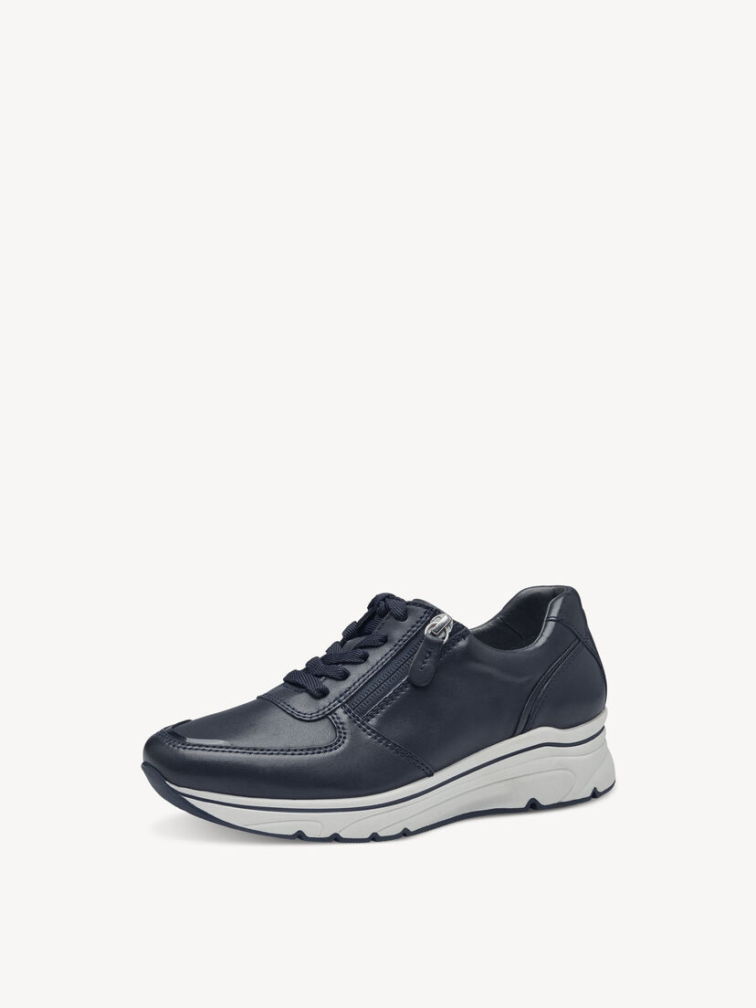 Leren Sneaker - blauw, NAVY LEATHER, hi-res