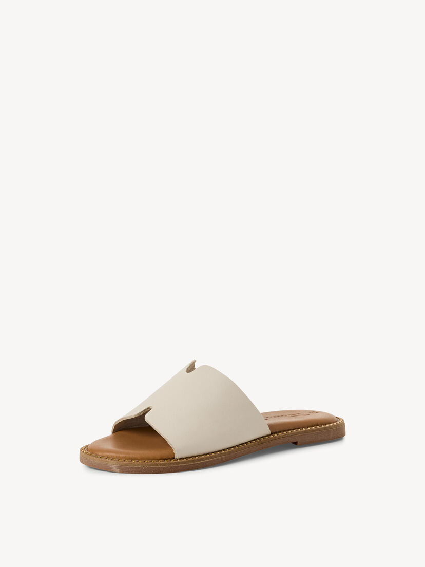 Leren Slipper - beige, 418, hi-res