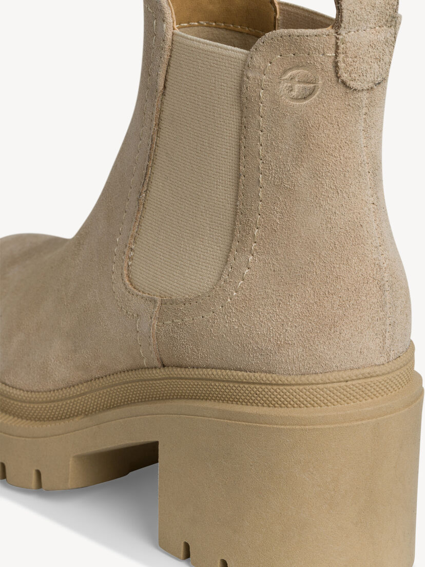 Leren Chelseaboot - beige, CREAM, hi-res