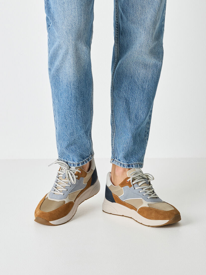 Sneaker - bruin, COGNAC COMB, hi-res