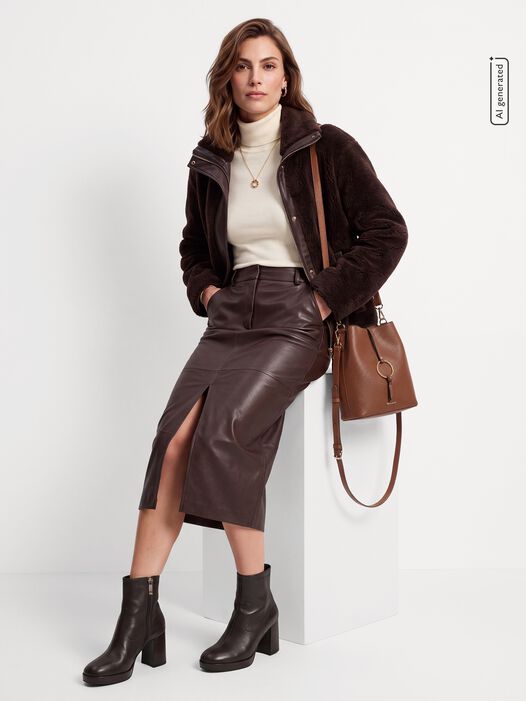 Enkellaarsje, MAHOGANY, hi-res