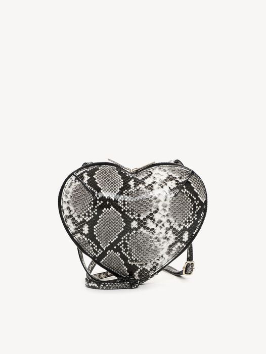 Schoudertas, white-snake, hi-res