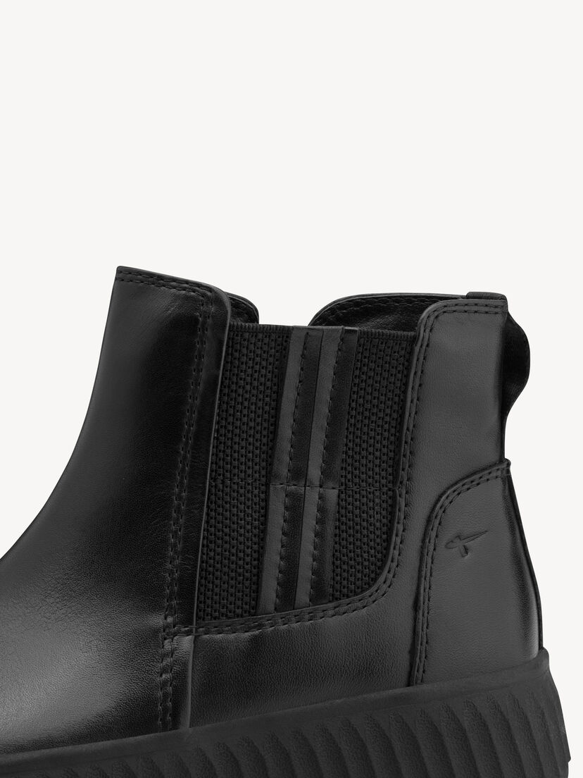 Leren Chelseaboot - zwart, BLACK NAPPA, hi-res