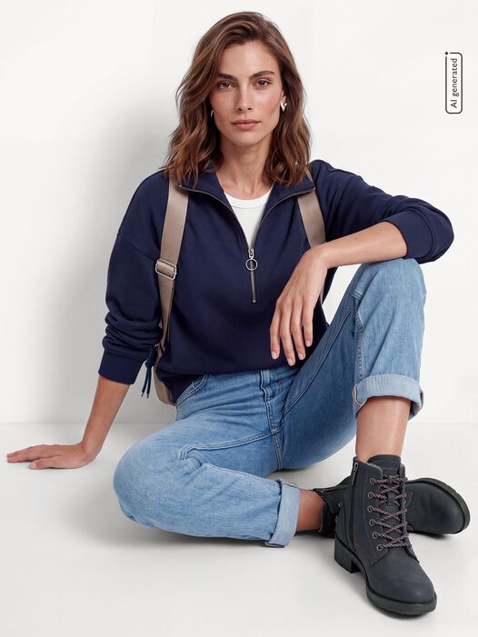 Enkellaarsje, NAVY, hi-res