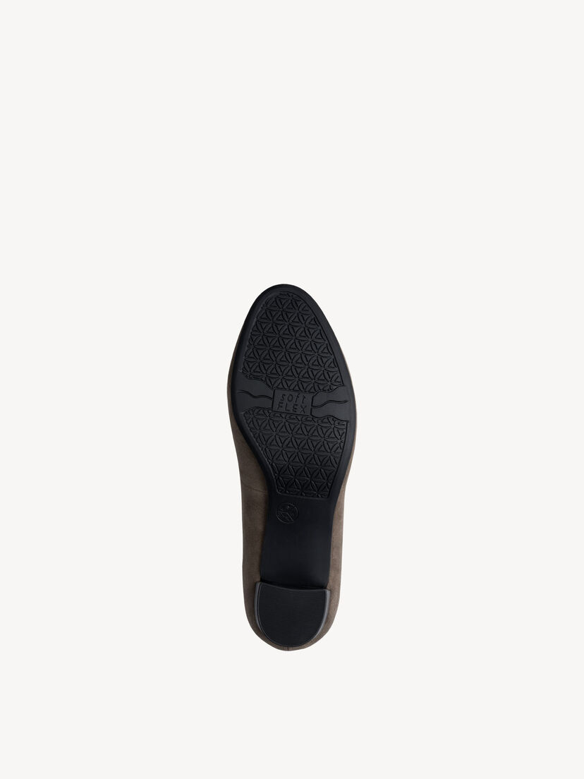 Leren Pumps - bruin, TAUPE SUEDE, hi-res