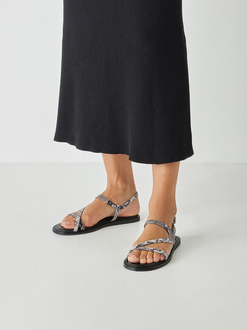 Sandaal - grijs, GREY SNAKE, hi-res