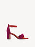 Leather Heeled sandal - pink, FUXIA/FLAME, hi-res