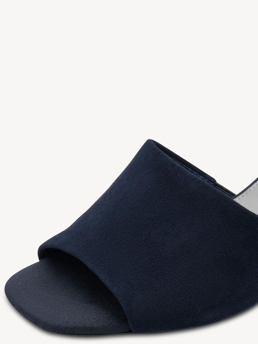 Leren Slipper - blauw, NAVY SUEDE UNI, hi-res