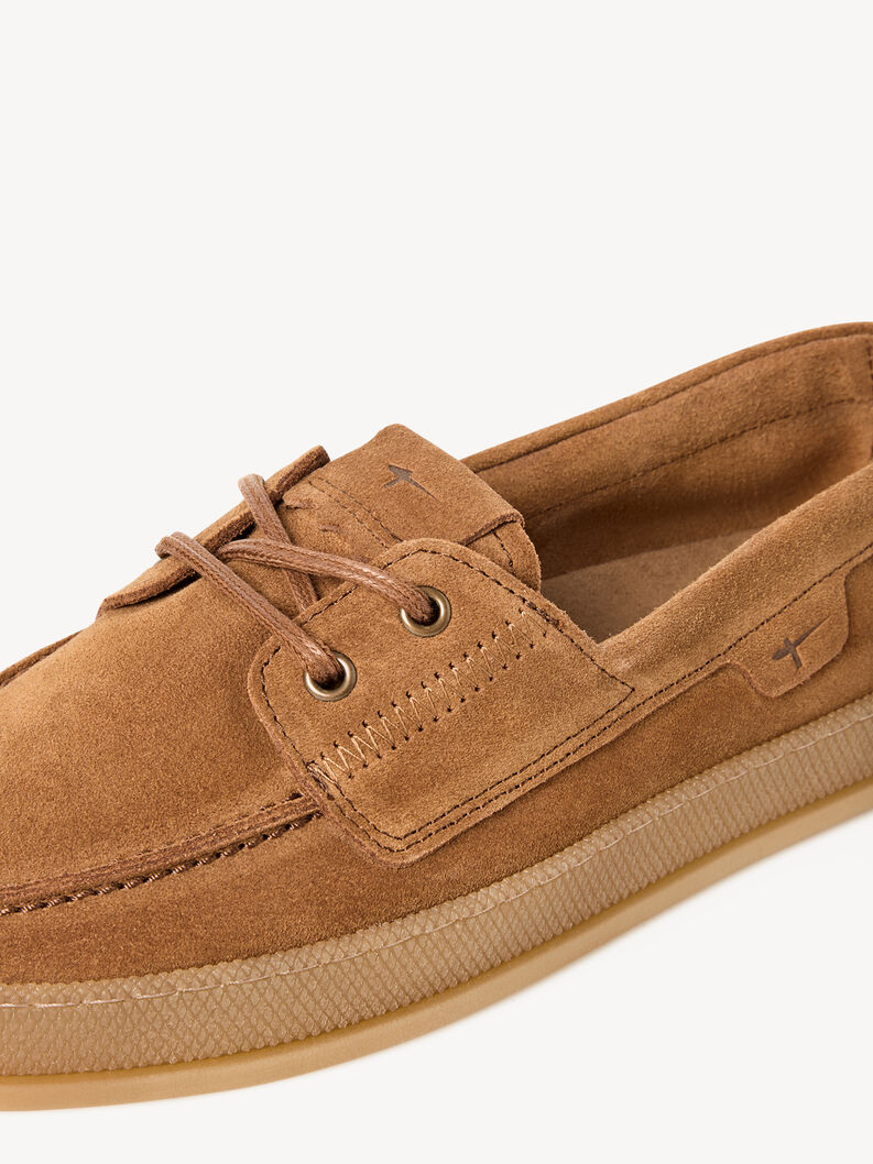 Leather Moccasin - brown, COGNAC, hi-res