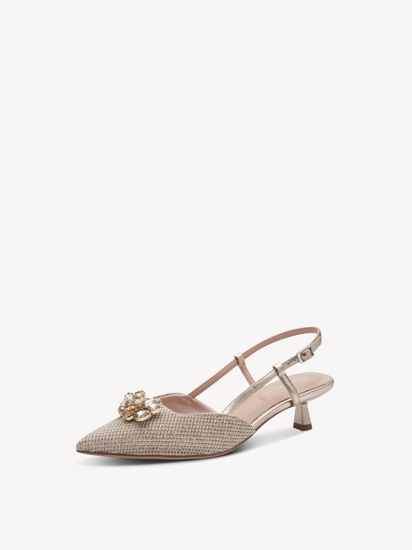 Slingpumps - grijs, PEARL GLAM, hi-res