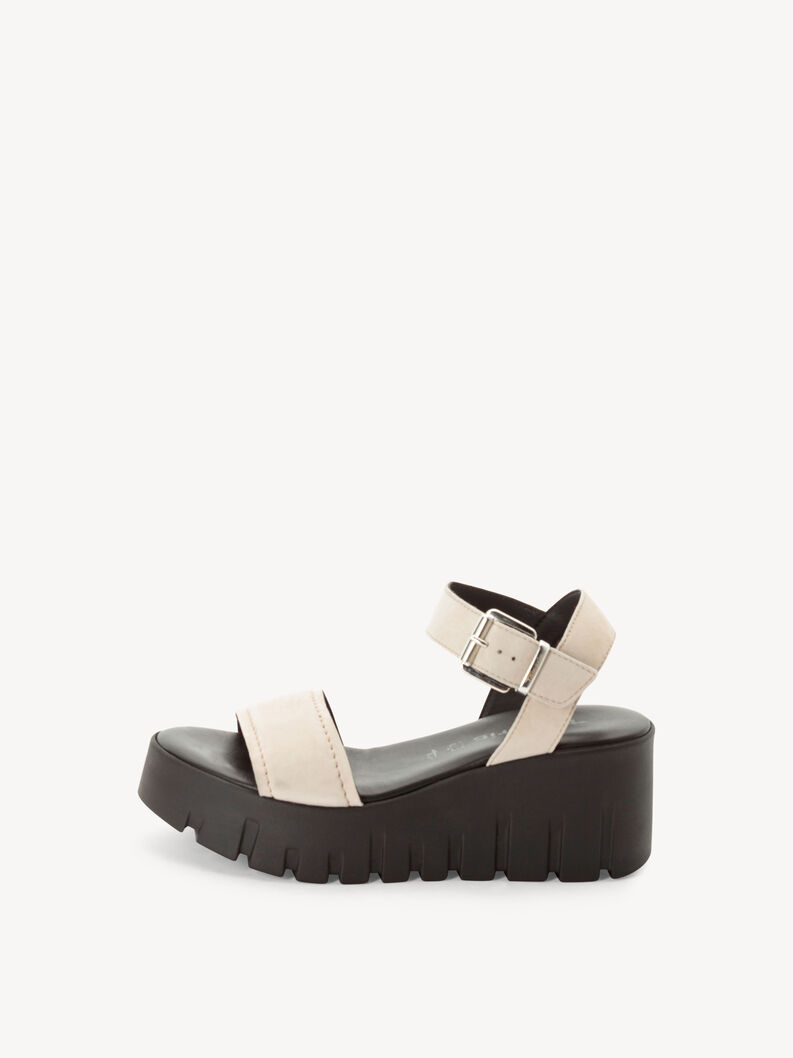 Sandały na obcasie, TAUPE SUE./BLK, hi-res