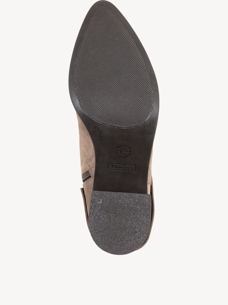 Leather Bootie - beige, TAUPE, hi-res