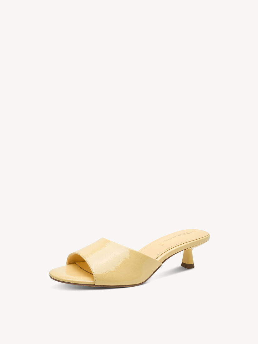 Slipper - geel, YELLOW PATENT, hi-res