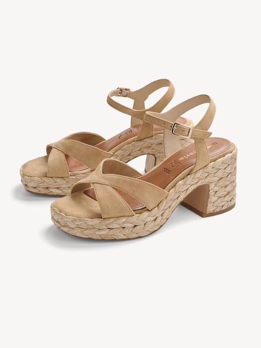 Sandaaltje, TAN SUEDE, hi-res