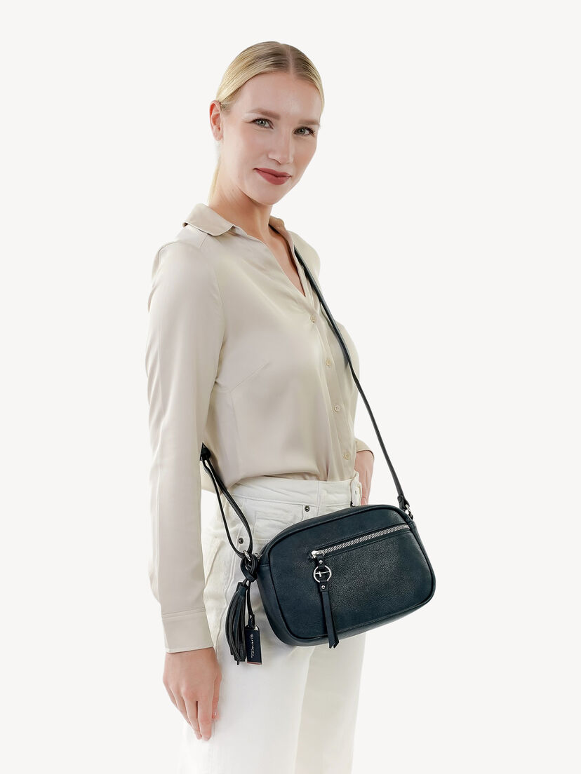 Schoudertas - blauw, blue, hi-res