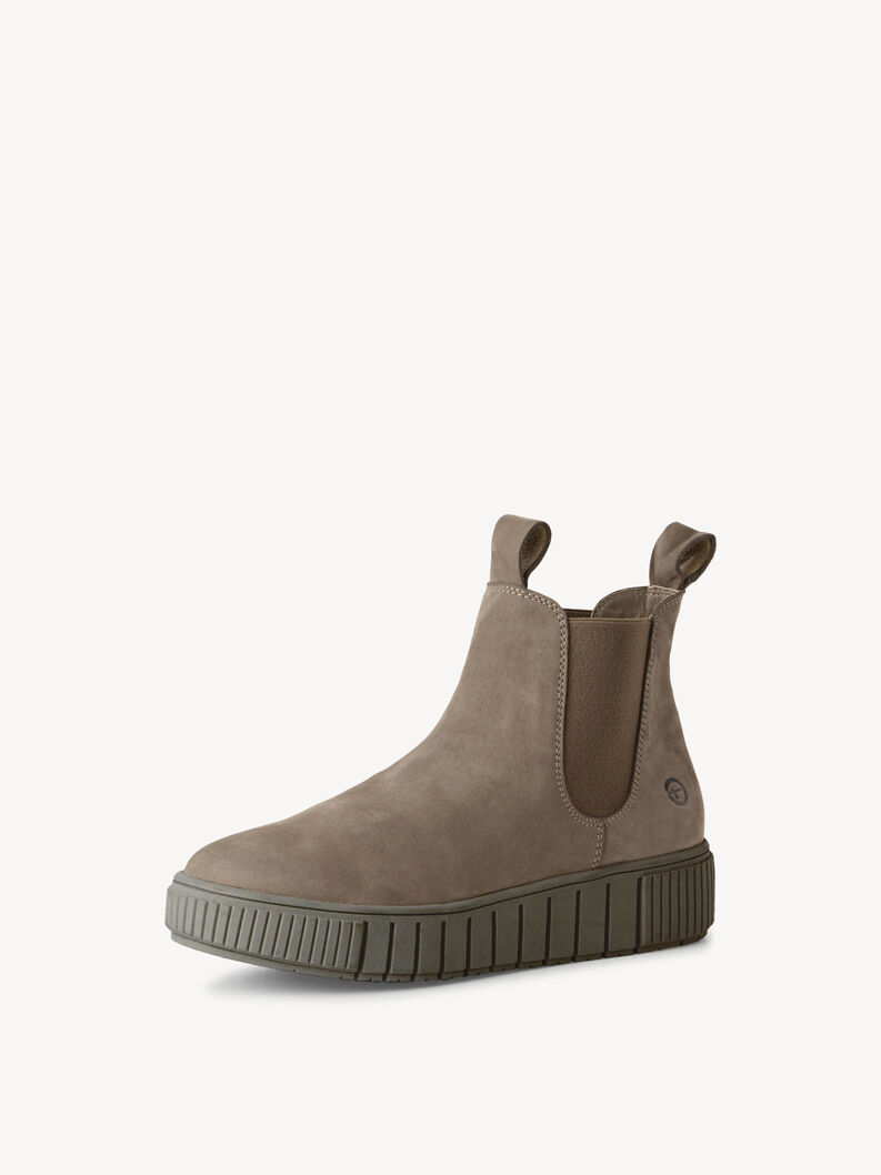 Leather Chelsea boot - beige, TAUPE, hi-res