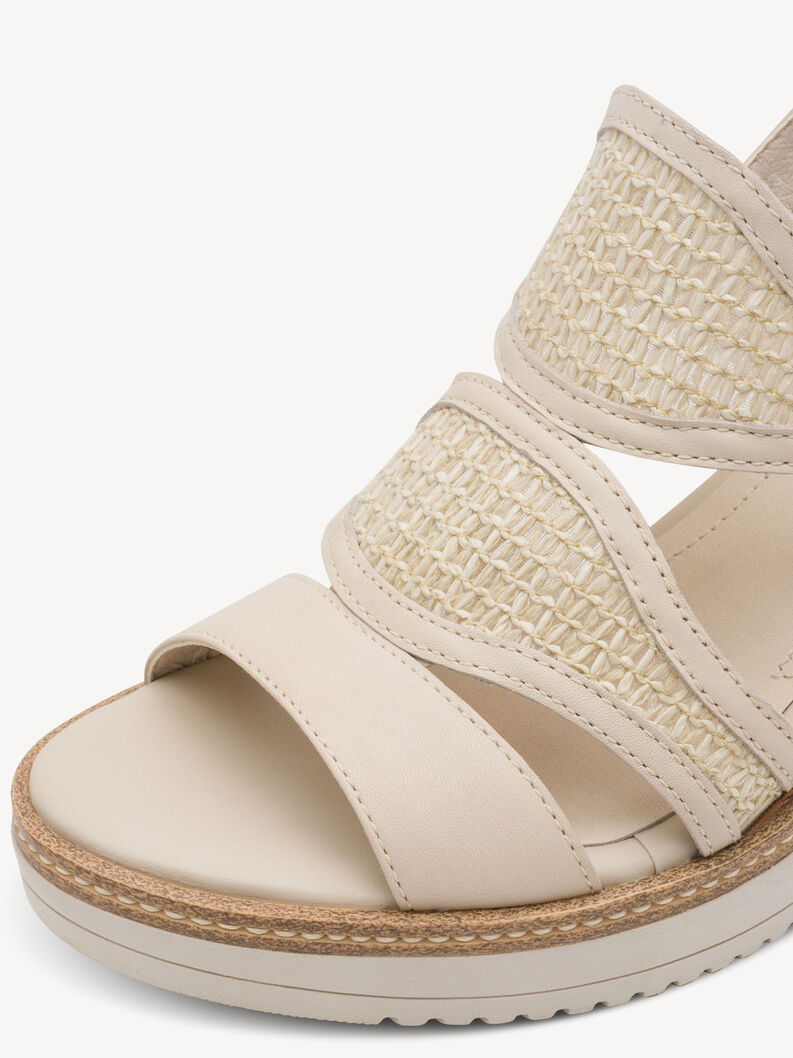 Heeled sandal - beige, 418, hi-res