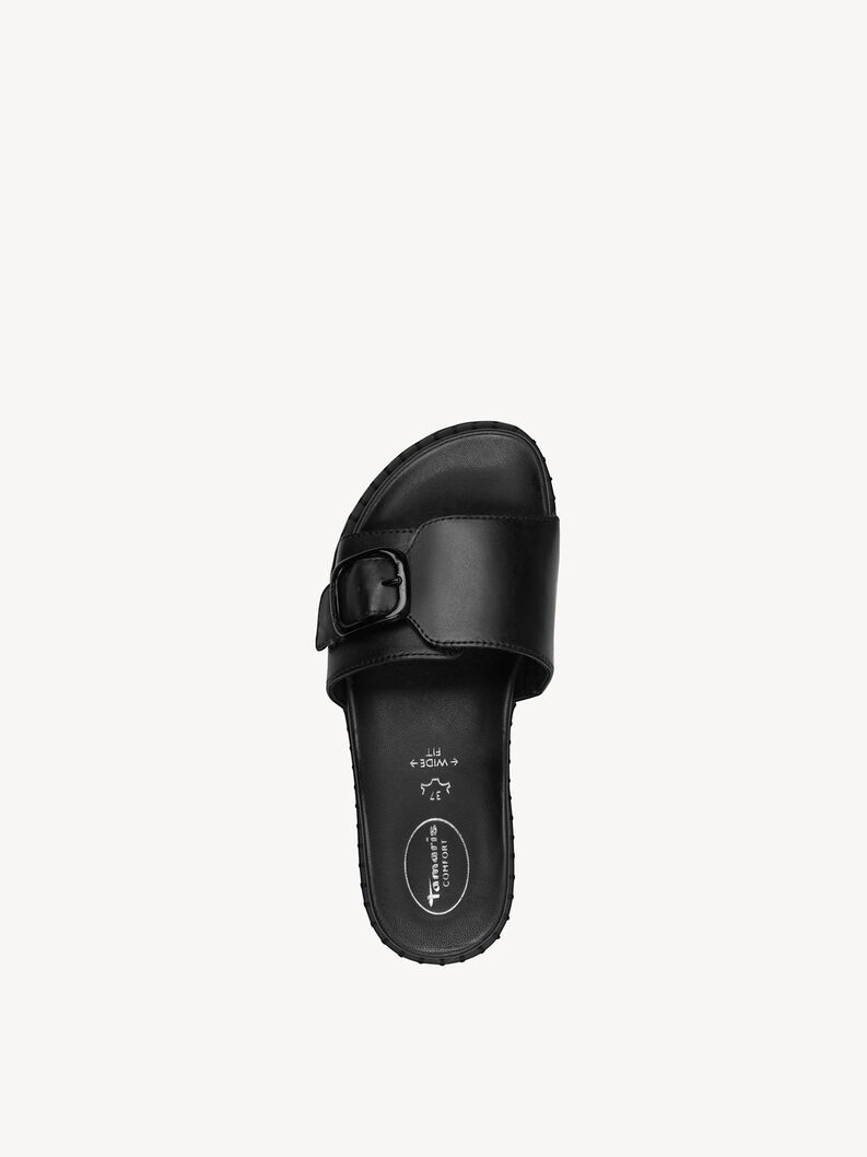 Leather Mule - black, BLACK NAPPA, hi-res