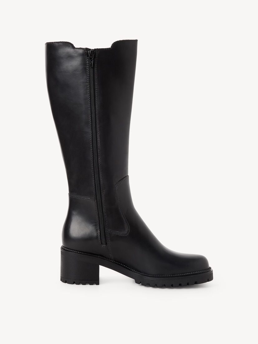 Leren Laarzen - zwart, BLACK LEATHER, hi-res
