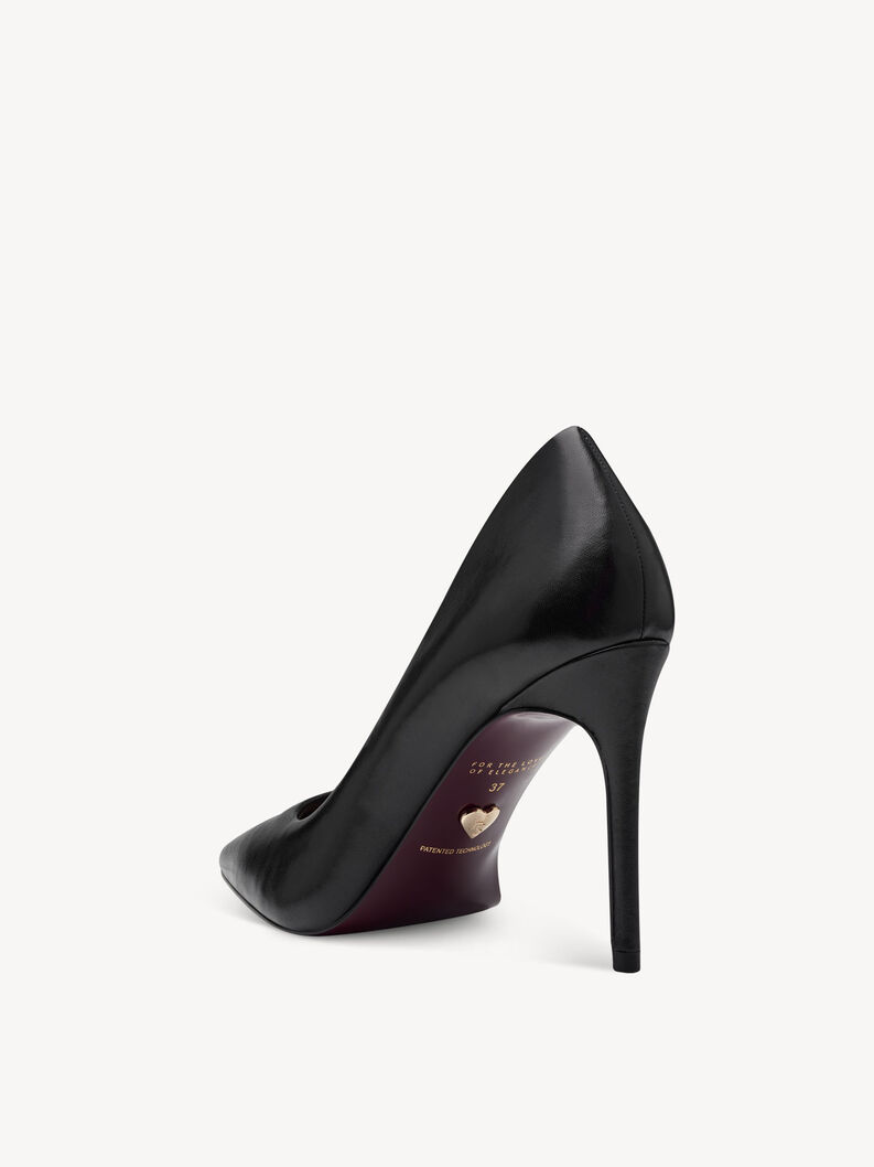 Leather Pumps - black, BLACK, hi-res