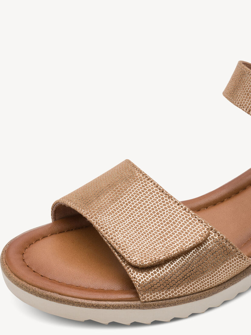 Sandaaltje - metallic, BRONCE STRUCT., hi-res