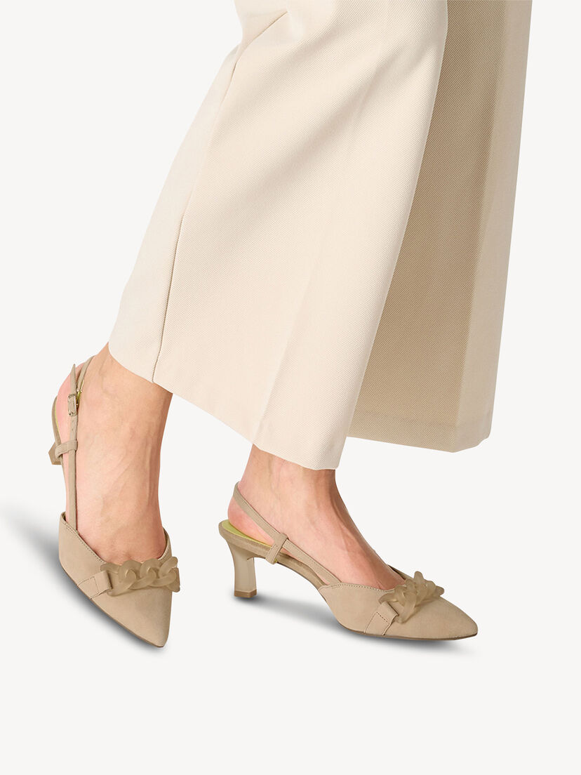 Slingpumps, TAN COMB, hi-res