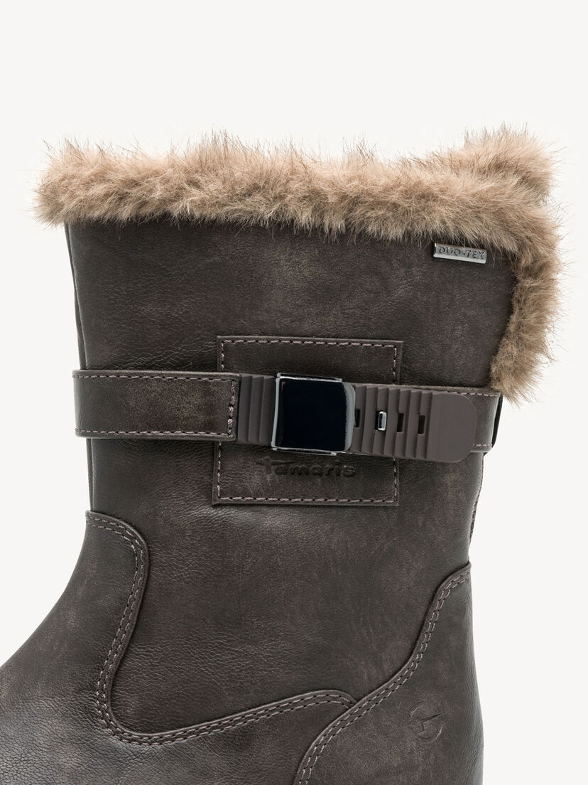 Enkellaarsje - bruin warme voering, CIGAR, hi-res