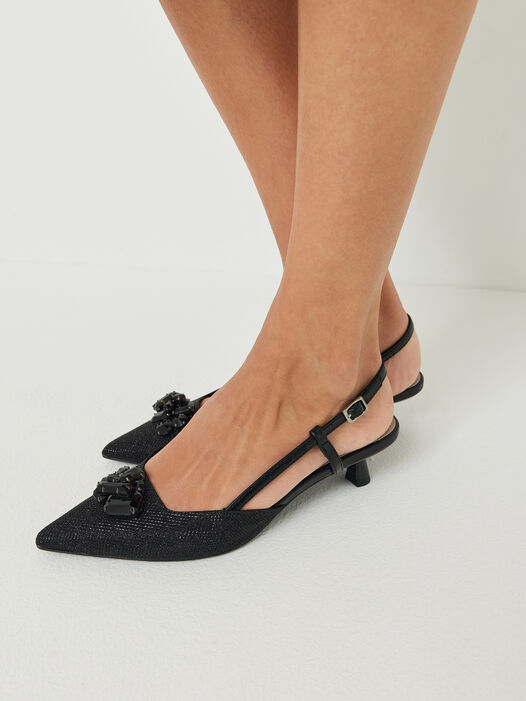 Slingpumps, BLACK GLAM, hi-res