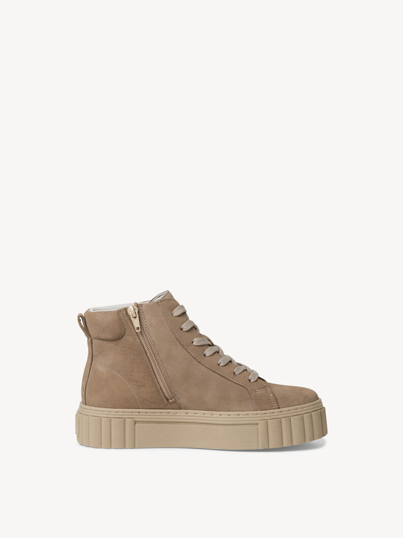 Leather Bootie - beige, TAUPE, hi-res