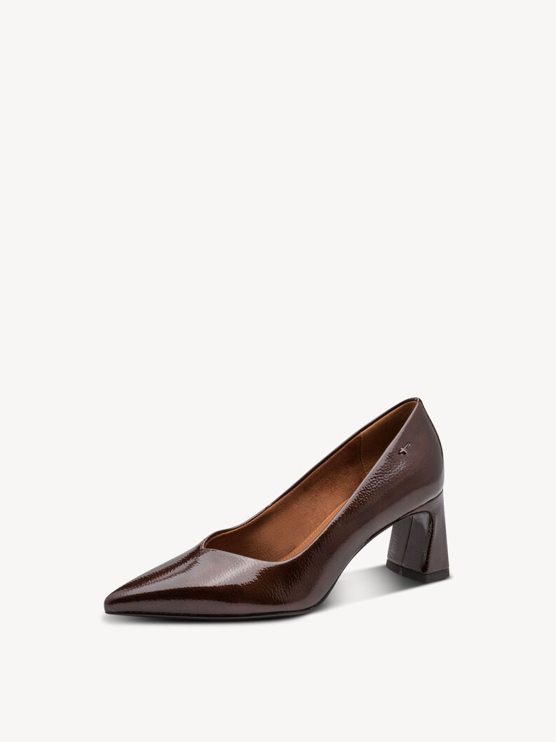 Escarpin - marron, BROWN PATENT, hi-res