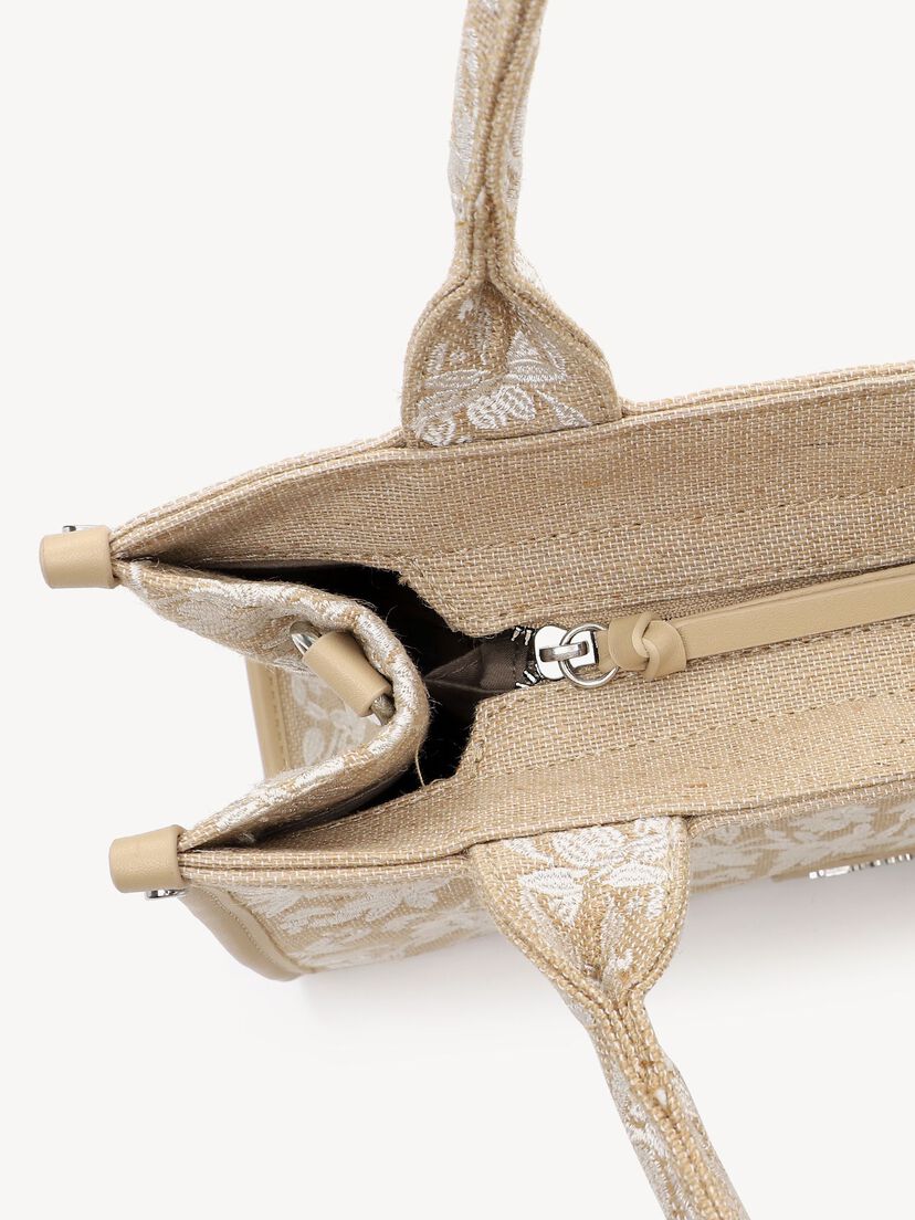 Shopper - beige, ecru-flower, hi-res