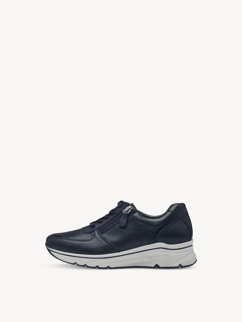 Leren Sneaker - blauw, NAVY LEATHER, hi-res