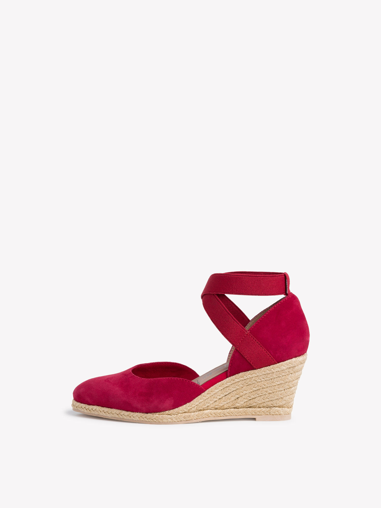 Tamaris Sandalen met sleehak rood - Schoenen.nl