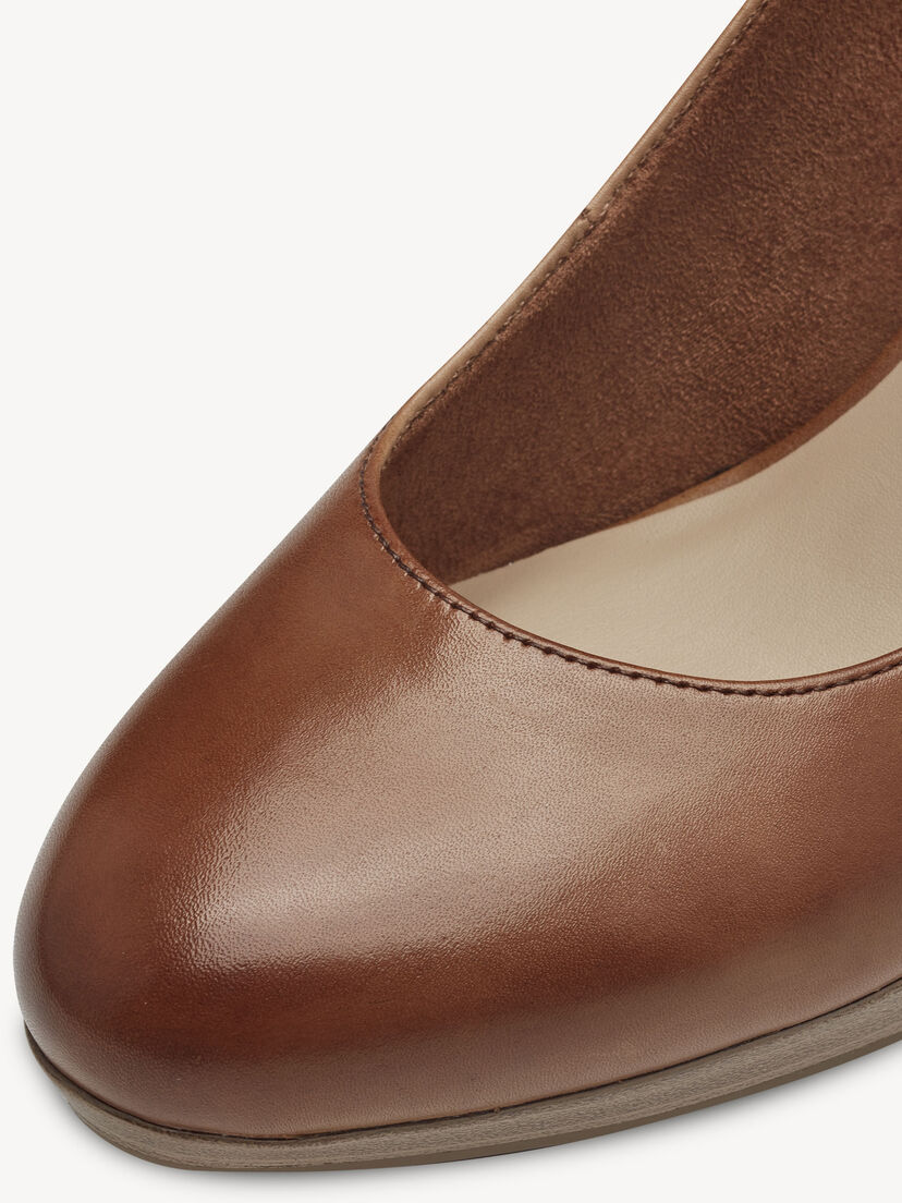 Leren Pumps - bruin, MUSCAT, hi-res