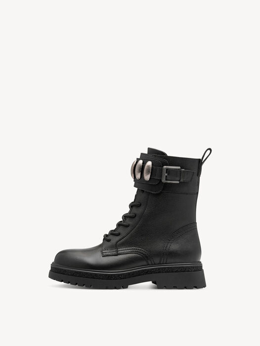 Enkellaarsje, BLACK LEATHER, hi-res