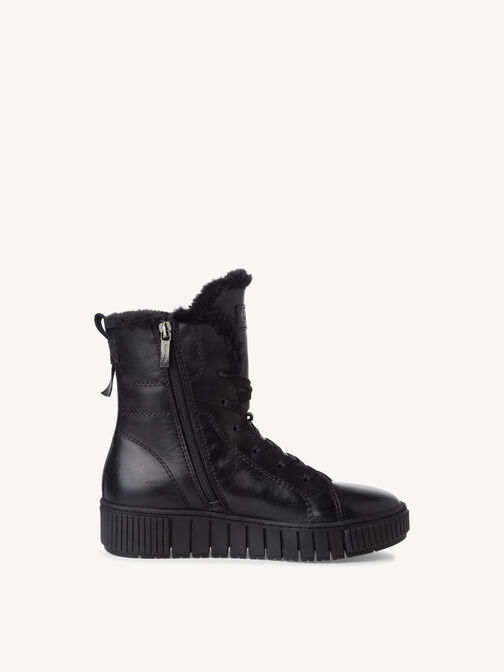 Enkellaarsje, BLACK LEATHER, hi-res