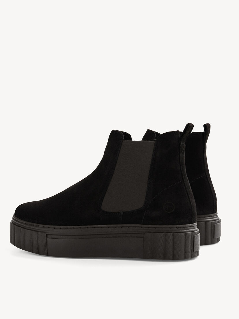 Leren Chelseaboot - zwart, BLACK, hi-res